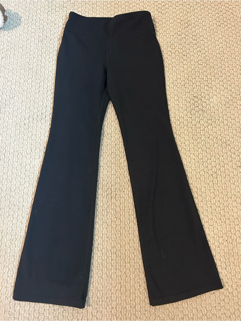 Athleta girl flared black leggings